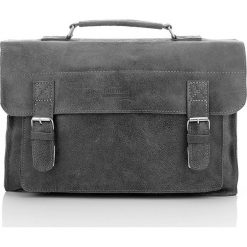 Torba skórzana męska szara PAOLO PERUZZI Adventure 901-PP - Szary. Szare torby męskie skórzane Paolo Peruzzi, w paski, ze skóry. Za 329,99 zł.