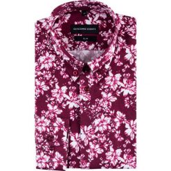 Koszula SIMONE KDWS000430. Czerwone koszule męskie Giacomo Conti, na lato, m, bez wzorów, z bawełny, casualowe, button down, bez rękawów. Za 199,00 zł.
