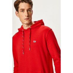 Lee - Bluza. Czerwone bluzy męskie Lee, s, bez wzorów, z bawełny, z kapturem, bez rękawów, z kapturem. Za 259,90 zł.