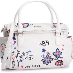 Torebka DESIGUAL - 19SAXP61 1000. Białe torebki klasyczne damskie marki Desigual, bez wzorów, ze skóry ekologicznej, klasyczne, bez dodatków. Za 349,90 zł.