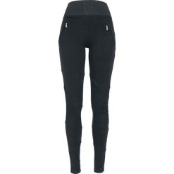 Spodnie damskie: Urban Classics Ladies Interlock High Waist Leggings Legginsy czarny