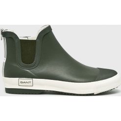 Gant - Kalosze Mandy. Zielone kalosze damskie marki GANT, z materiału. W wyprzedaży za 199,90 zł.