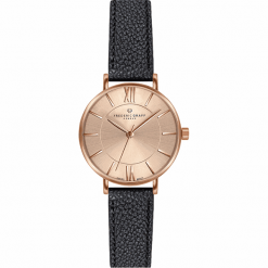 Frederic Graff Kanjut Sar Black Leather Strap Watch FCE-B034R. Czarne zegarki damskie Frederic Graff, złote. W wyprzedaży za 216,00 zł.