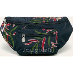 Desigual - Nerka. Niebieskie nerki damskie Desigual, w paski, z poliesteru, z aplikacjami. Za 249,90 zł.