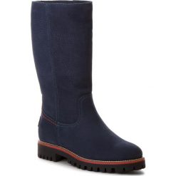 Kozaki PANAMA JACK - Tania B31 Nobuck Marino/Navy. Niebieskie kozaki damskie marki Panama Jack, ze skóry, przed kolano, na wysokim obcasie, na obcasie, bez zapięcia. W wyprzedaży za 499,00 zł.