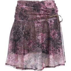 Brązowa Spódnica Archaeological. Pomarańczowe spódniczki damskie Multu, xl, bez wzorów, mini. Za 29,99 zł.