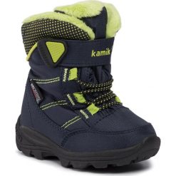 Śniegowce KAMIK - Stance NF9125 Navy Lime. Niebieskie śniegowce chłopięce Kamik. W wyprzedaży za 169,00 zł.