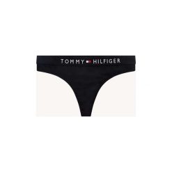 Stringi Tommy Hilfiger UW0UW01555 THONG. Czarne skarpetki damskie TOMMY HILFIGER, bez wzorów. Za 73,78 zł.