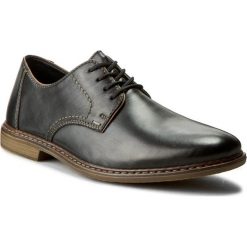 Półbuty RIEKER - 13422-01 Black. Czarne buty wizytowe męskie Rieker, ze skóry. Za 269,00 zł.