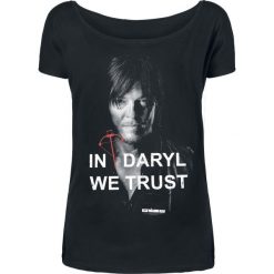 The Walking Dead Daryl Dixon - In Daryl We Trust Koszulka damska czarny. Czarne bluzki damskie nietoperze The Walking Dead, s, z nadrukiem, z dekoltem w łódkę. Za 54,90 zł.