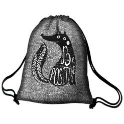 Worek w kolorze szarym ze wzorem - (S)39 x (W)47 cm. Szare plecaki damskie Bertoni, z tkaniny. W wyprzedaży za 47,95 zł.