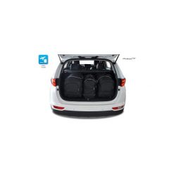 KIA SPORTAGE, 2016- TORBY DO BAGAŻNIKA 4 SZT KJUST - 7022019. Czarne torby podróżne KJUST, bez wzorów, z kauczuku, klasyczne. Za 1079,00 zł.