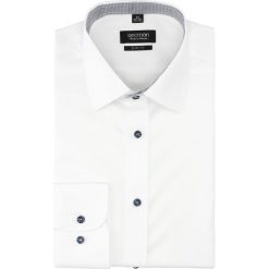 Koszula bexley 2392 długi rękaw slim fit biały. Szare koszule męskie slim marki Recman, m, z długim rękawem. Za 99,99 zł.