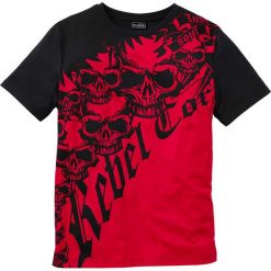 T-shirty męskie: T-shirt Slim Fit bonprix czerwono-czarny