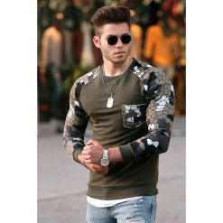 Męska bluza ALVAN KHAKI. Brązowe bluzy męskie s. W wyprzedaży za 49,00 zł.