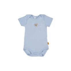Body niemowlęce: STEIFF Boys Baby Body z rękawem 1/4 baby blue