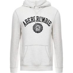 Abercrombie & Fitch CORE LOGO POPOVER Bluza z kapturem heather grey. Szare bluzy męskie marki Abercrombie & Fitch, m, z bawełny, z kapturem. Za 349,00 zł.