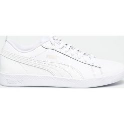 Puma - Buty Smash Wns v2 L. Białe buty sportowe damskie Puma, bez wzorów, ze skóry, sportowe. W wyprzedaży za 199,90 zł.
