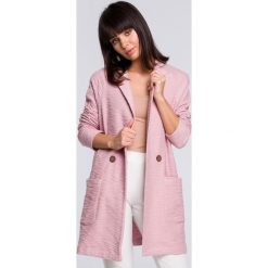 Długi żakiet bawełniany z kieszeniami - l/xl. Żakiety damskie e-margeritka.pl, s, bez wzorów, z bawełny. Za 184,99 zł.