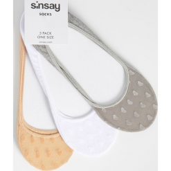 Balerinki w serca - Wielobarwny. Baleriny damskie Sinsay, bez wzorów, bez obcasa. Za 9,99 zł.