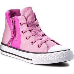 Trampki CONVERSE - Ctas Sport Zip Hi 659993C Light Orchid/Hyper Magneta. Różowe trampki dziewczęce Converse, bez wzorów, z gumy, bez zapięcia. W wyprzedaży za 169,00 zł.