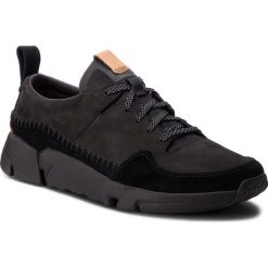 Sneakersy CLARKS - Triactive Run 261387017 Black. Czarne sneakersy męskie Clarks, bez wzorów, ze skóry, klasyczne, bez zapięcia. Za 459,00 zł.