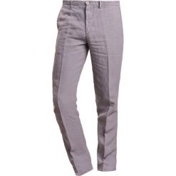 Chinosy męskie: 120% Lino PANTALONE UOMO Spodnie materiałowe smoke grey