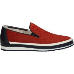 Derby męskie: Półbuty męskie - 029 NUB RED