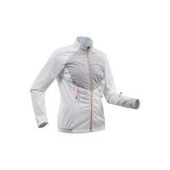 Bluza narciarska XC S 500 damska. Białe bluzy damskie INOVIK, s, bez wzorów, z elastanu, bez rękawów, bez kaptura. Za 249,99 zł.