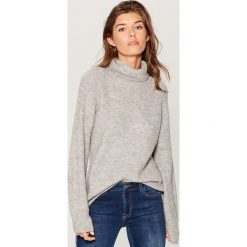 Sweter z golfem - Szary. Szare golfy damskie Mohito, l. Za 129,99 zł.