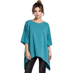 Julie bluza tunika kimono - szmaragdowa. Zielone tuniki damskie BE, s, bez wzorów, z elastanu, bez rękawów, bez kaptura. Za 159,00 zł.