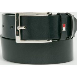 Tommy Hilfiger - Pasek skórzany. Szare paski damskie TOMMY HILFIGER, w paski, z materiału. Za 199,90 zł.