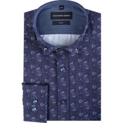 Koszula SIMONE KDWS000180. Koszule męskie Giacomo Conti, m, bez wzorów, z bawełny, button down, z długim rękawem. Za 199,00 zł.