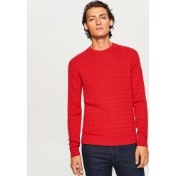 Sweter - Czerwony. Czerwone swetry klasyczne męskie marki Reserved, l. Za 99,99 zł.