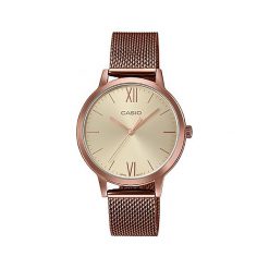 Zegarek CASIO - LTP-E157MR-9AEF Brown/Brown. Pomarańczowe zegarki damskie CASIO. W wyprzedaży za 259,00 zł.