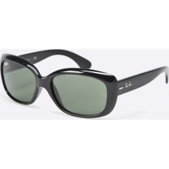 Ray-Ban - Okulary Jackie Ohh. Czarne okulary przeciwsłoneczne damskie Ray-Ban, prostokątne. W wyprzedaży za 449,90 zł.