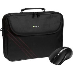 Torba + mysz TRACER Bonito Bundle 2 15.6 cali Czarny. Czarne torby na laptopa Tracer, w paski. Za 43,07 zł.