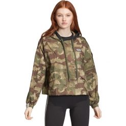 Adidas Originals Kurtka Zielony. Zielone kurtki damskie adidas Originals, bez wzorów, z materiału. Za 335,95 zł.