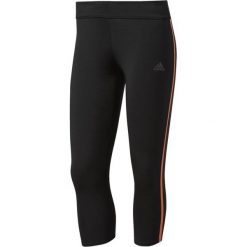 Spodnie dresowe damskie: Adidas Spodnie Response Tights 3/4 Czarno-pomarańczowe r. S (AZ2839*S)