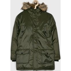 Blukids - Kurtka dziecięca 140-170 cm. Żółte kurtki chłopięce Blukids, bez wzorów, z poliesteru, długie, bez kaptura. W wyprzedaży za 139,90 zł.