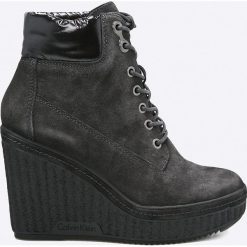 Botki damskie lity: Calvin Klein Jeans – Botki
