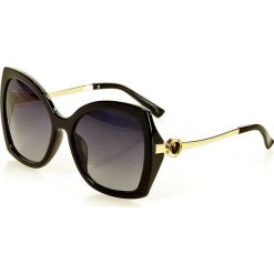 Eleganckie okulary przeciwsłoneczne mazzini butterfly czarny. Czarne okulary przeciwsłoneczne damskie LOOKS STYLE EYEWAER, eleganckie, motyl. W wyprzedaży za 59,90 zł.