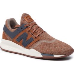 Sneakersy NEW BALANCE - MS247KH Brązowy. Pomarańczowe sneakersy męskie New Balance, bez zapięcia. Za 429,00 zł.