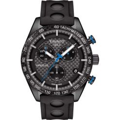 RABAT ZEGAREK TISSOT PRS 516 Chronograph T100.417.37.201.00. Czarne zegarki męskie marki TISSOT, ze stali. W wyprzedaży za 2464,00 zł.