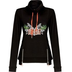 Bluza SPORTALM KOTUKO. Czarne bluzy damskie Sportalm, z aplikacjami, z dzianiny. W wyprzedaży za 490,00 zł.