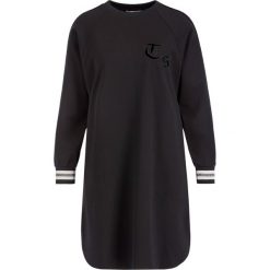 Sukienka dzianinowa TwinSet 192TP2443. Czarne sukienki damskie Twinset, bez wzorów, z elastanu, bez kołnierzyka, bez rękawów. W wyprzedaży za 399,00 zł.