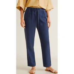 Mango - Spodnie Linen. Spodnie damskie Mango. W wyprzedaży za 79,90 zł.