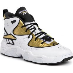 Buty Reebok - Avant Guard DV7053 White/Gold Met/Black. Żółte półbuty męskie Reebok, na co dzień, bez wzorów, ze skóry ekologicznej, klasyczne, bez zapięcia. Za 499,00 zł.