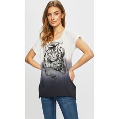 Medicine - Top by Hipner, Tattoo Konwent. Białe bluzki damskie MEDICINE, s, z nadrukiem, z bawełny, z okrągłym kołnierzem. W wyprzedaży za 39,90 zł.