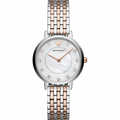 Zegarki damskie: Zegarek EMPORIO ARMANI – Kappa AR11094 2-Tone/Silver/Rose Gold/Silver